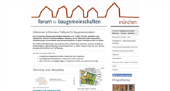 Desktop Screenshot of forum-baugemeinschaften.de